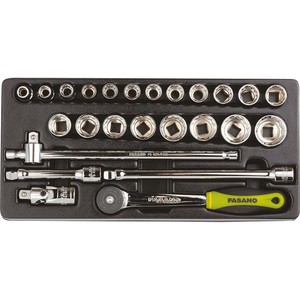 Fasano Socket <b>Set</b> 1/2 Inch Drive 21 <b>Pc</b> Automotive Repair Tool Kit - Product Image 1