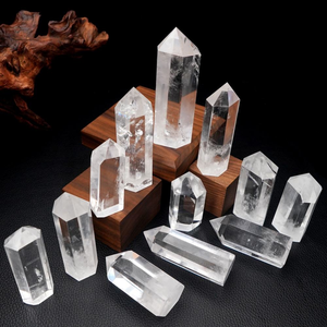 Vente en gros de pierres de <span class=keywords><strong>chakra</strong></span> en cristal naturel de haute qualité, pierres de guérison polies, pointe de quartz clair <span class=keywords><strong>pour</strong></span> la décoration de la maison - Product Image 4