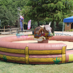 Deportes al Aire Libre juegos comerciales negro emocionante tauromaquia rodeo inflable Toro máquina de montar Toro inflable toro mecánico - Product Image 2