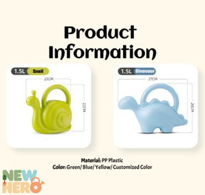 Spruzzino Manuale per Bambini da Giardino 1.5 <span class=keywords><strong>L</strong></span>, Piccolo Annaffiatoio in Plastica a Forma di Dinosauro e Lumaca - Product Image 3