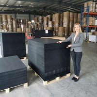 Carton noir solide sans acide, pH neutre, pour cartes de visite haut de gamme, étiquettes de vêtements et papeterie