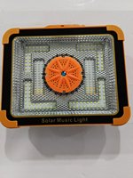 Lámpara Solar LED para Exteriores, Impermeable, Portátil, con Altavoz, Luz de Camping, Banco de Energía de 4000mAh, Lámpara de Emergencia para Trabajo