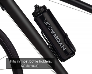 Bình nước thể thao nhựa mềm màu đen 32oz không chứa BPA, có thể in logo tùy chỉnh - Product Image 2