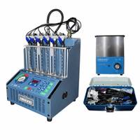 Máquina de Limpieza de Inyectores de Combustible Tektino INJ-8B de 8 Cilindros para Motores de Gasolina para Reparación Automotriz, Limpia y Prueba