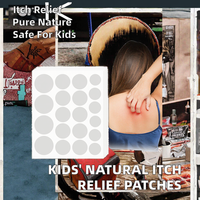 Hodaf Ingrédients naturels Patchs apaisants pour les piqûres d'insectes et de moustiques pour enfants Certifié ISO Durée de conservation de 2 ans