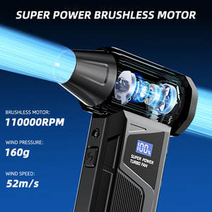 4-Gang-Einstellung Kabelloser Mini-Turbofan Tragbare Ventilatoren Elektrischer Turbo-Handventilator Luftgebläse Wiederaufladbarer Lüfter - Product Image 2