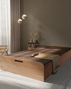 Meubles de lit multifonctions en papier Kraft, ensemble de meubles de chambre à coucher sans matelas