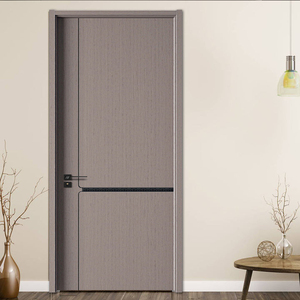 Portes intérieures en bois écologiques en chêne blanc présuspendues aux normes européennes personnalisées et ignifugées pour maison mobile salle de bains moderne - Product Image 6