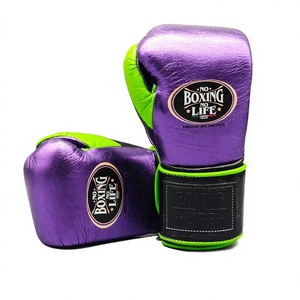 Guantes de Boxeo MMA de Cuero Vacuno Auténtico Hechos a Medida, Sin Boxeo No Hay Vida, con Cierre de Gancho y Bucle, Transpirables y que Absorben la Humedad, Más Vendidos - Product Image 6