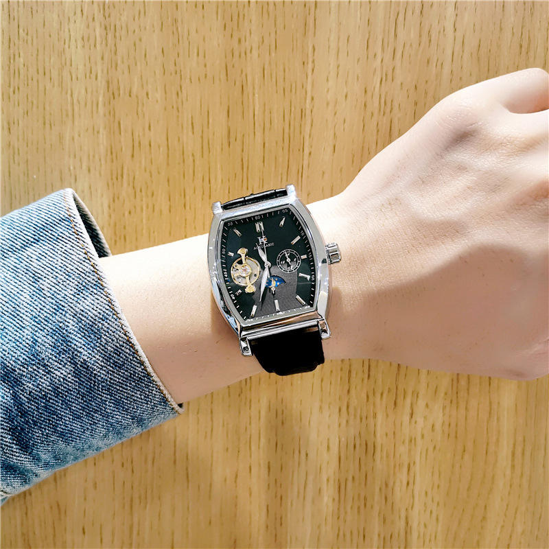 Noir avec coque argentée-surface noire