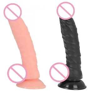 여름 바이브 아마존 뜨거운 판매 8 인치 실물 같은 딜도 현실적인 음경 여자 섹스 장난감