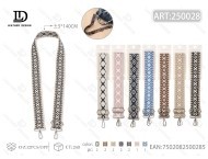 Cinturino per borsa intrecciato con fibbia dorata metallizzata per borse MIT-20301 - Product Image 1