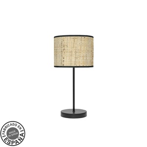 Lampe de table noire avec abat-jour, 1xe14, dimensions 42x17x17 cm, idéale pour éclairer et décorer des espaces modernes. - Product Image 1
