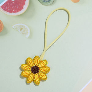 Handgemaakte zaadkraal handtasbedel aardbei watermeloen ananas citroen wijnglas patroon kralen hanger vakantie accessoire - Product Image 6