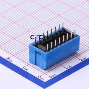 DPL-08BLP DIP Switch Through hole Component (THT) Switch Piano Key Single Pole Single Throw 8 PC Pin - Product Image 2
