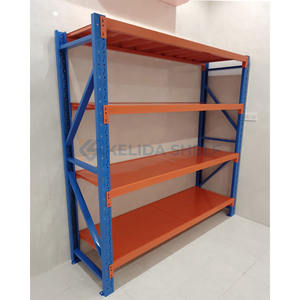 Middelzware Longspan Stalen Opbergrek Industriële Metalen Rekken Voor Magazijngebruik En Reserveopslagplanken Voor Auto-Onderdelen - Product Image 3