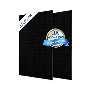 Panel Solar JA Solar Totalmente Negro 430W 435W 440W 445W 450W 455W Módulo Solar Bifacial con Tecnología MBB de Media Celda - Product Image 1