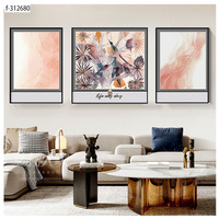 Pintura en Lienzo de Hojas Doradas y Negras, Pósteres y Grabados Nórdicos de Mármol, Arte de Pared para Decoración del Hogar, Pintura de Porcelana de Cristal
