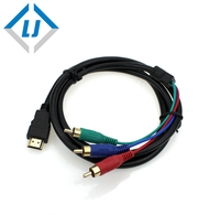 Adaptador de Cable de conversión para DVD HDTV STB 1,5 P, componente de vídeo Hdmi macho a 3RCA AV de 1080 M