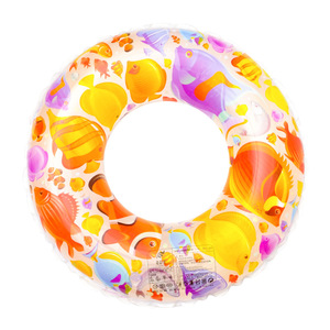 Bouée gonflable pour enfants, motif monde sous-marin, ronde, en PVC, épaisseur 28 mm, flotteur pour jeux aquatiques pour enfants - Product Image 5