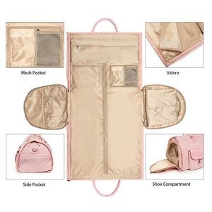 Sac de voyage en polyester léger unisexe de mode en gros, sac de voyage à fermeture éclair portable, sac de vêtements avec chariot - Product Image 2
