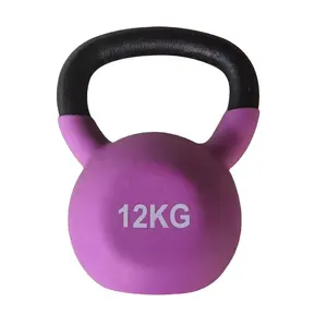 Attrezzature da palestra Sollevamento Pesi solido ghisa personalizzato kettlebell 18 Kg colorato neoprene kettlebell con il prezzo di fabbrica