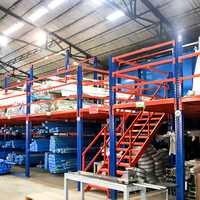 Étagère de mezzanine en acier laminé à froid, robuste, anti-rouille, avec revêtement en poudre époxy, capacité de charge de 500 kg/m² pour centre logistique