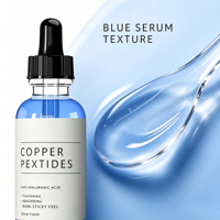 Sérum aux peptides de cuivre pour le visage avec 2% de GHK-Cu liposomal, acide hyaluronique, multi-peptides et PDRN, sérum éclat pour les ridules