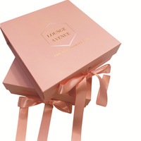 Boîte d'emballage pliable en papier kraft et carton de luxe avec logo personnalisé, boîte cadeau magnétique avec ruban