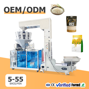 Máquina/Equipo de Llenado y Sellado Automático de Alta Velocidad para Bolsas Preformadas: Azúcar, Sal, Arroz, Frijoles, Máquina de Empaquetado Totalmente Automática - Product Image 1