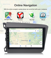 Autoradio CarPlay pour Honda Civic 2012 2013 2014 2015 Android Multimedia Video Player DSP IPS GPS écran tactile stéréo autoradio