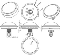 100mm Jumbo dôme rond momentané 12V LED illuminé à main Arcade bouton poussoir différentes couleurs poussoir