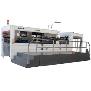 Automatische Flat Bed Paper Stans En Kartonnen Doos Vouwmachine Met Verwarming Voor Karton