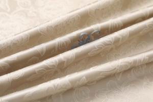 قماش بوليستر فاخر منسوج بنقشة الجاكار والدانتيل مع طلاء PVC لفساتين الزفاف والملابس الرسمية والحقائب - للأولاد والبنات - Product Image 2