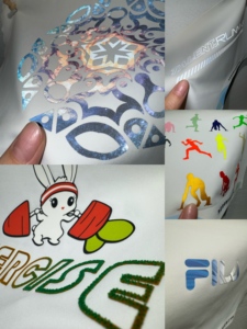 Logotipo de transferencia térmica con efecto flocado estéreo 3D utilizado para ropa, bolsos, sombreros - Product Image 3