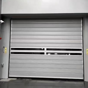 Porte métallique à volets roulants en spirale à grande vitesse Portes de <span class=keywords><strong>garage</strong></span> isolées en aluminium rapide Entrepôt de sécurité Portes roulantes en acier - Product Image 5