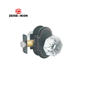 مقبض باب زجاجي للخصوصية في غرف النوم مع قفل، مقبض باب داخلي للحمام، مقبض باب دائري كريستالي ماسي - Product Image 3