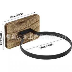 <b>Wall</b> <b>Mounted</b> Wooden Basketball Storage Rack Rectangle 1 Layer Living Room Display <b>Shelf</b> Multipurpose - Product Image 4