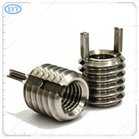 TC4 Titanium Alloy Key Locking Thread Insert Factory Supply Applied in Marine Mechanical Parts Anti Corrosion Keensert