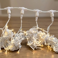 Guirlande lumineuse LED connectable TOPREX pour rideau de lumières, Noël, mariage, fêtes, extérieur, décoration de fête, indice de protection IP65 pour environnements humides