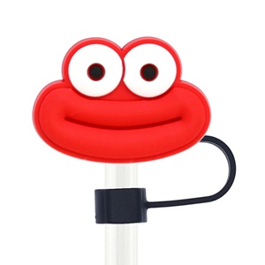 Nuevo Diseño, Cubre Pajitas de Plástico de 10 mm con Dibujos Animados, Adorno Creativo para Pajitas con Pegamento Suave, Decoración para Fiestas - Product Image 6