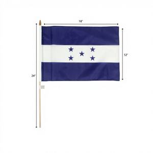 Bandera de Honduras de 12"X18" Impresa Digitalmente 82344, Bandera de Poliéster para Automóvil, Exhibición de Seguros - Product Image 1