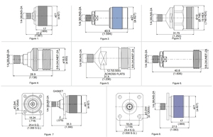 ن الإناث إلى محولات SMA الإناث مع السكن الفولاذ المقاوم للصدأ مربع شفة الحاجز نوع انتقائي IP67 لثنائي كلبين الترددات اللاسلكية - Product Image 5