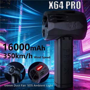 Nouveau Mini X64 <span class=keywords><strong>Pro</strong></span> Version Améliorée Ventilateur Turbo Puissant à Vitesse Variable Continue Balayeuse de Feuilles Charge Rapide 60W Lumière SOS - Product Image 3