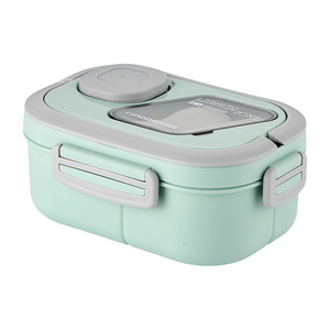 Boîtes à lunch personnalisées en gros avec logo, double couche, grande capacité, anti-fuite, boîte bento hermétique, contenants de stockage alimentaire - Product Image 6