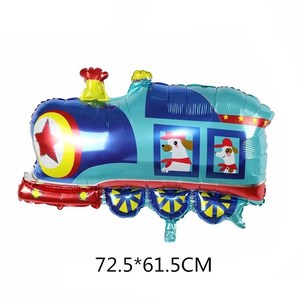 Nouveau Train En Aluminium <span class=keywords><strong>Film</strong></span> Ballon Réservoir De Police Voiture Pompier <span class=keywords><strong>Ambulance</strong></span> Autobus Scolaire Véhicule En Aluminium Feuille Ballon - Product Image 5