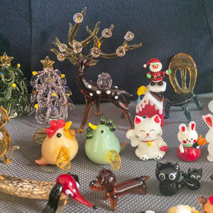 Figura <span class=keywords><strong>de</strong></span> <span class=keywords><strong>cristal</strong></span> <span class=keywords><strong>de</strong></span> oso, conejo, cangrejo, gallina, árbol <span class=keywords><strong>de</strong></span> Navidad, Papá Noel, perro, gato <span class=keywords><strong>de</strong></span> la suerte, mono, ciervo, silla, casa <span class=keywords><strong>de</strong></span> Navidad, pájaro, zanahoria, hoja, rana, pato - Product Image 5