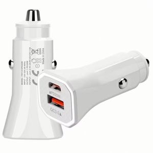 อะแดปเตอร์ชาร์จในรถยนต์แบบขายส่ง พอร์ตคู่ USB+PD 20w ชาร์จเร็วสำหรับโทรศัพท์มือถือ - Product Image 3