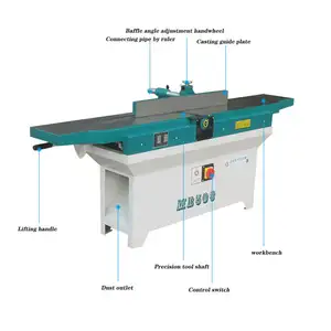 Yeni model özelleştirilmiş endüstriyel ahşap planya ahşap planya ve jointer fabrika doğrudan satış için güdük ağaç işleme makineleri