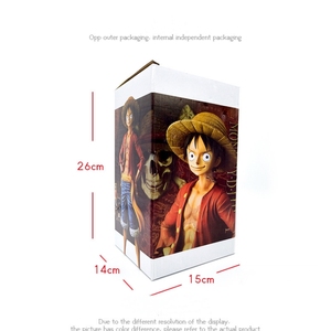 Figurine d'action Monkey D. <span class=keywords><strong>Luffy</strong></span> en une seule pièce de 27 cm, avec visage interchangeable, <span class=keywords><strong>Luffy</strong></span> <span class=keywords><strong>souriant</strong></span>, modèle en PVC, jouet pour cadeaux, vente chaude - Product Image 5